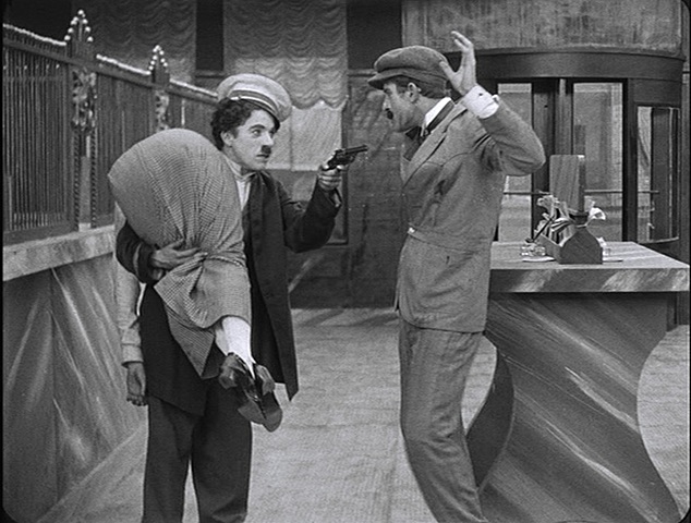 Charlot en el Banc´(Charles Chaplin)