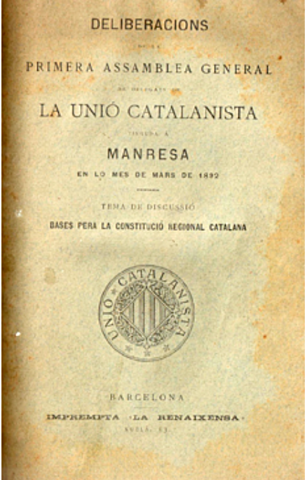 Publicació del document "Les bases de Manresa