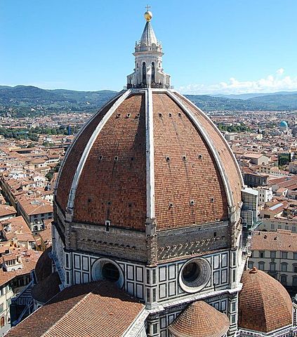 Architect Brunelleschi designs the dome for the Florence Cathedral.