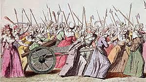 The wive's march; Louis "kidnapped" Back to Paris