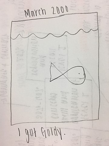 I got my first pet, Goldy