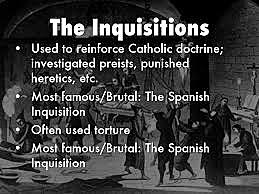 The Inquisition was used to reinforce Catholic doctrine.
