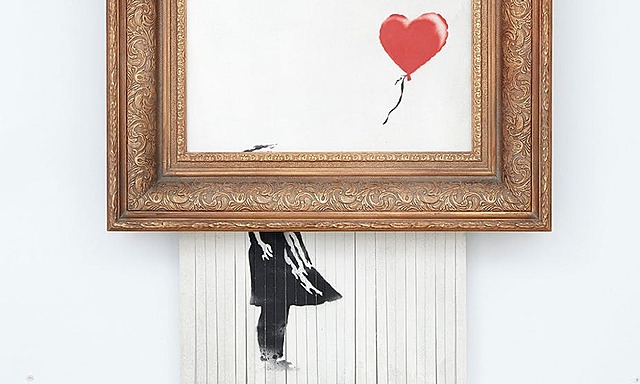 BANKSY DESTROSSA UNA OBRA PRÒPIA AMB VALOR DE 1.4 MILLONS DE DÒLARS