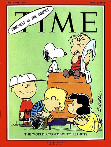 News Events 1950s  First Peanuts Comic Strip