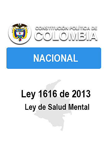 Promulgación en Colombia de la Ley 1616