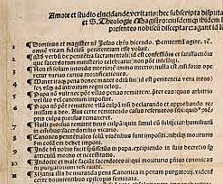 Martin Luther nailed 95 theses to a church door