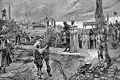 Jan Huss was burned at the stake for being a heretic.