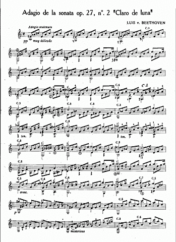 Claro de luna de Beethoven
