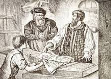 Johannes Gutenberg invented the printing press.