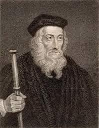 John Wycliffe argued the Bible was the highest religious authority – not the Pope.