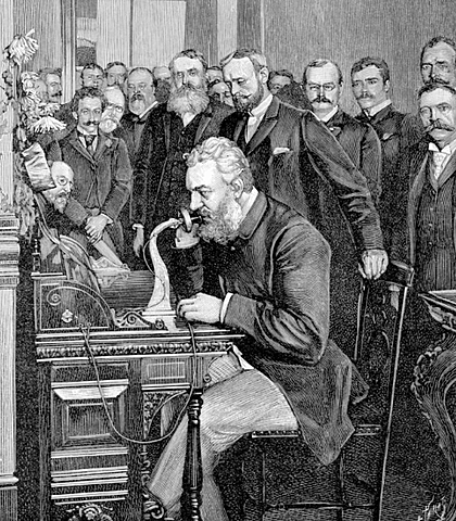 Alexander Graham Bell invents the telephone