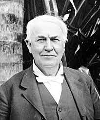 Thomas Edison brings light to the world with the light bulb