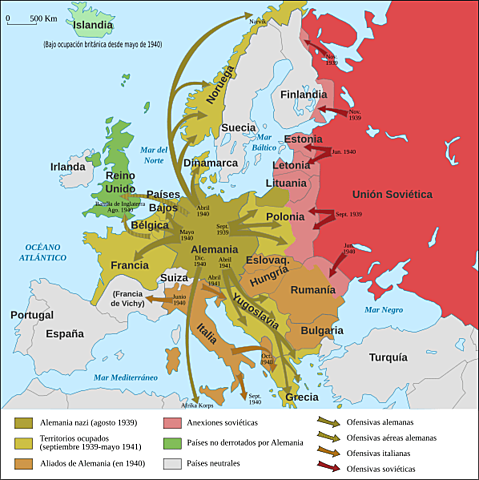 ALEMANIA SE APROPIA DE LOS TERRITORIOS DE EUROPA