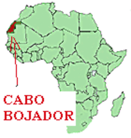 Los portugueses doblan el cabo Bojador