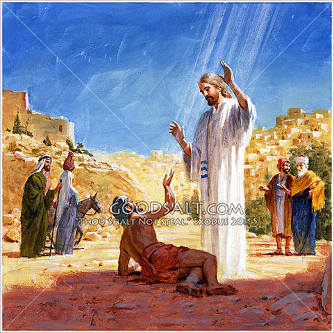 Jesus Heals a Man with Leprosy