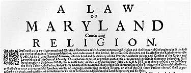 Maryland Toleration Act