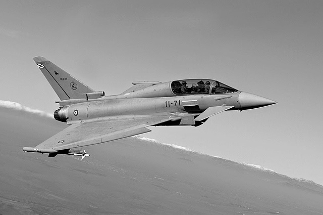 El caza polivalente Eurofighter Typhoon