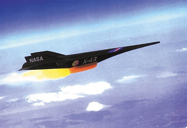 El avión no pilotado X-43A de la NASA