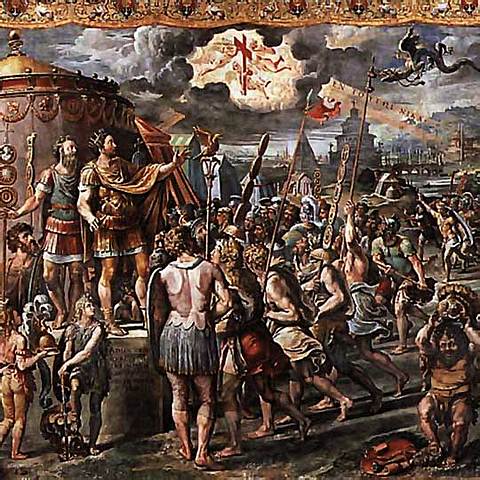 Batalla de Puente Milvio y coronación de Constantino