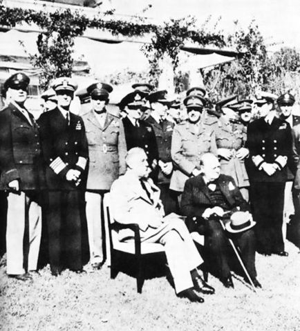 Casablanca Conference begins - Roosevelt demands "Unconditional Surrender"
