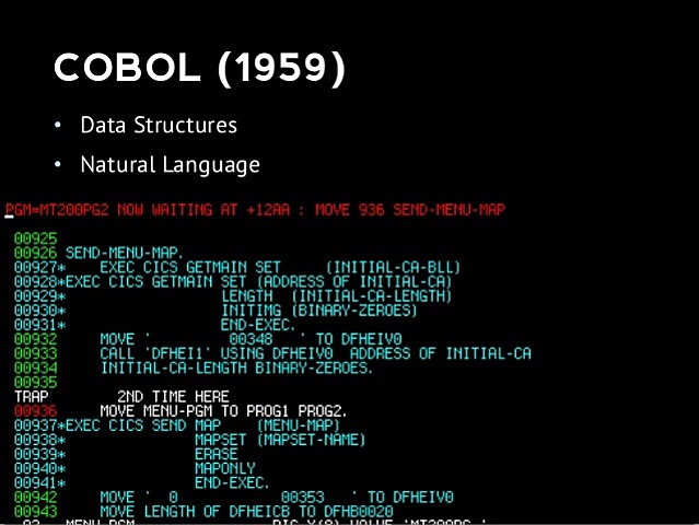 el desenvolupament de COBOL