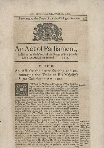 Molasses Act of 1733