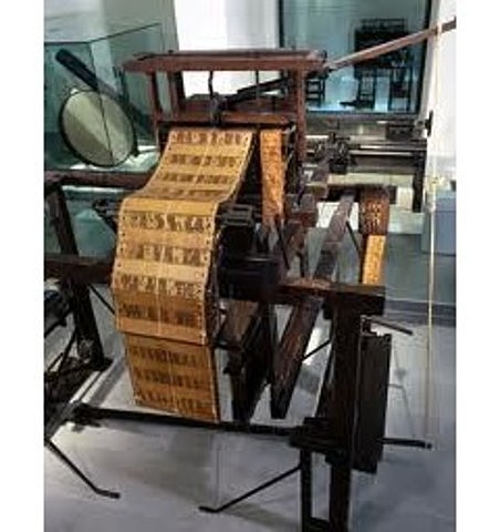 Máquina de telar Jacquard.