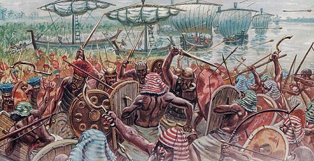 La batalla del delta del Nil