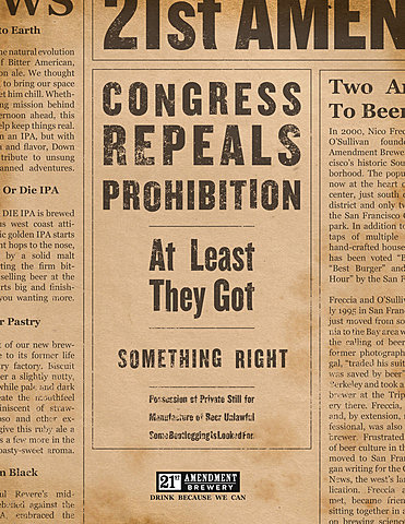 Proposing 21st Amendment