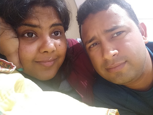 When we used to make funny faces on Damac bed