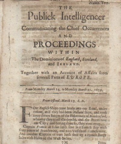 early newspaper are published in germany