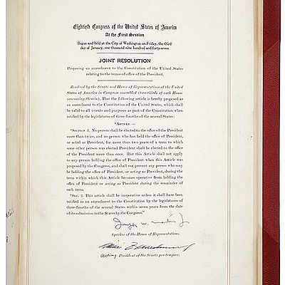 Timeline: The 22nd Amendment