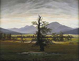 EL ÁRBOL SOLITARIO, Caspar David Friedrich