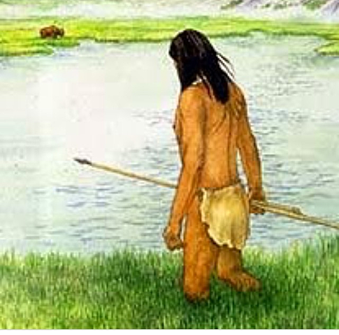 Hombre en el continente americano