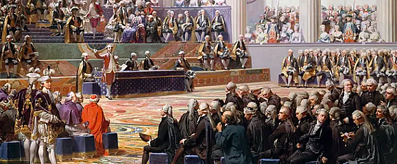 Meeting of the Estates General to aprove taxes to nobility
