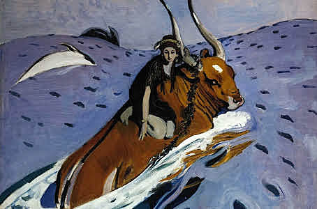 Valentín Serov - The rape of Europa - Art noveou