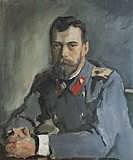 Valentín Serov - Retrato del emperador Nicholas II - Art noveou