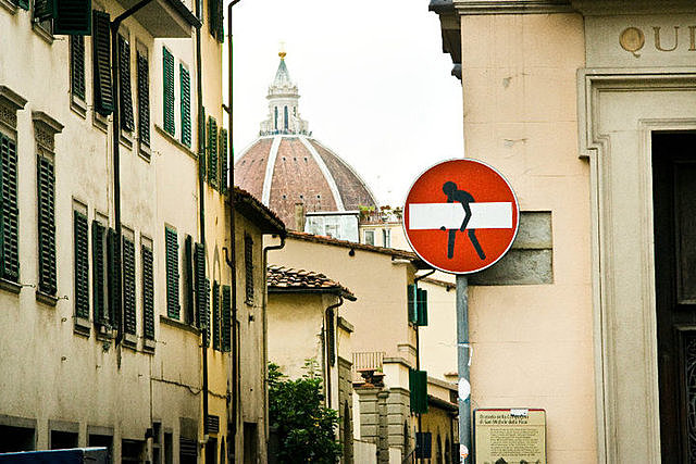 Street Art - Florence, Abraham Clet