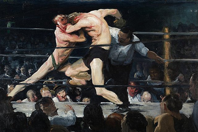 “Espectáculo de luchas en Sharkey” , de Goerge Wesley Bellows