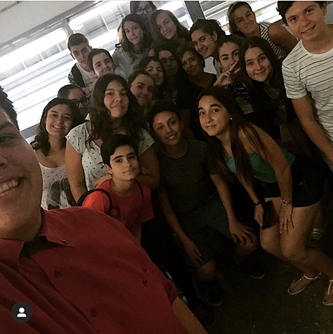 Entrada en el instituto