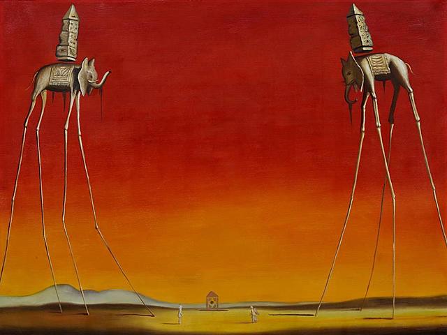 Els elefants -Salvador Dalí