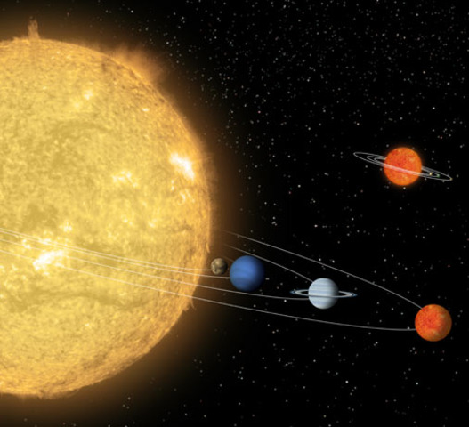 (5 Billion Years Ago) Solar System Begins to Form