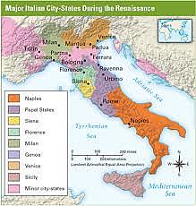 The Renaissance began in the Italian city-states and spread to Northern Europe