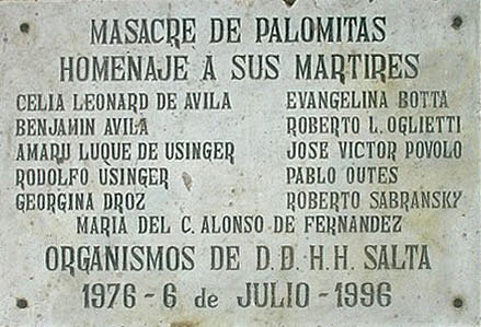 Carlos Mulinal  y la masacre de palomitas
