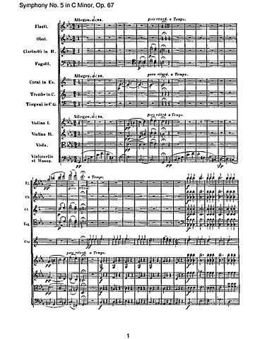 Sinfonía número 5 de Beethoven