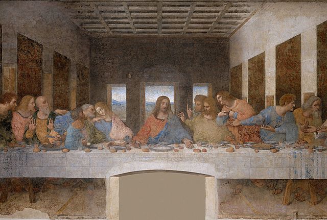Leonardo Da Vinci paints Last Supper