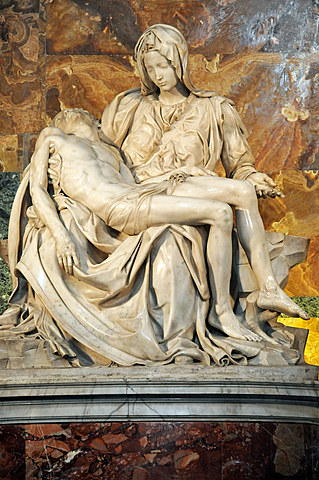Michelangelo sculpted the Pieta