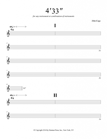 4'33'' de John Cage