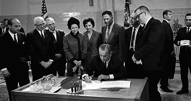 1965: Elementary and Secondary Education Act.