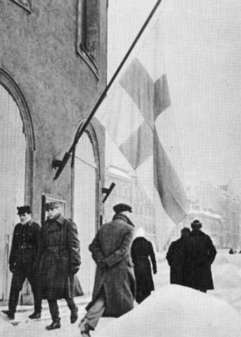 Finland surrenders to the USSR.